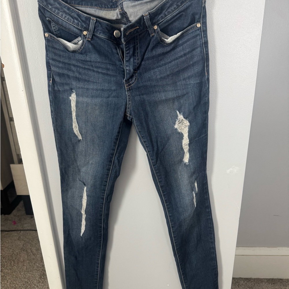 Jennifer Lopez Cropped Super Skinny Jeans